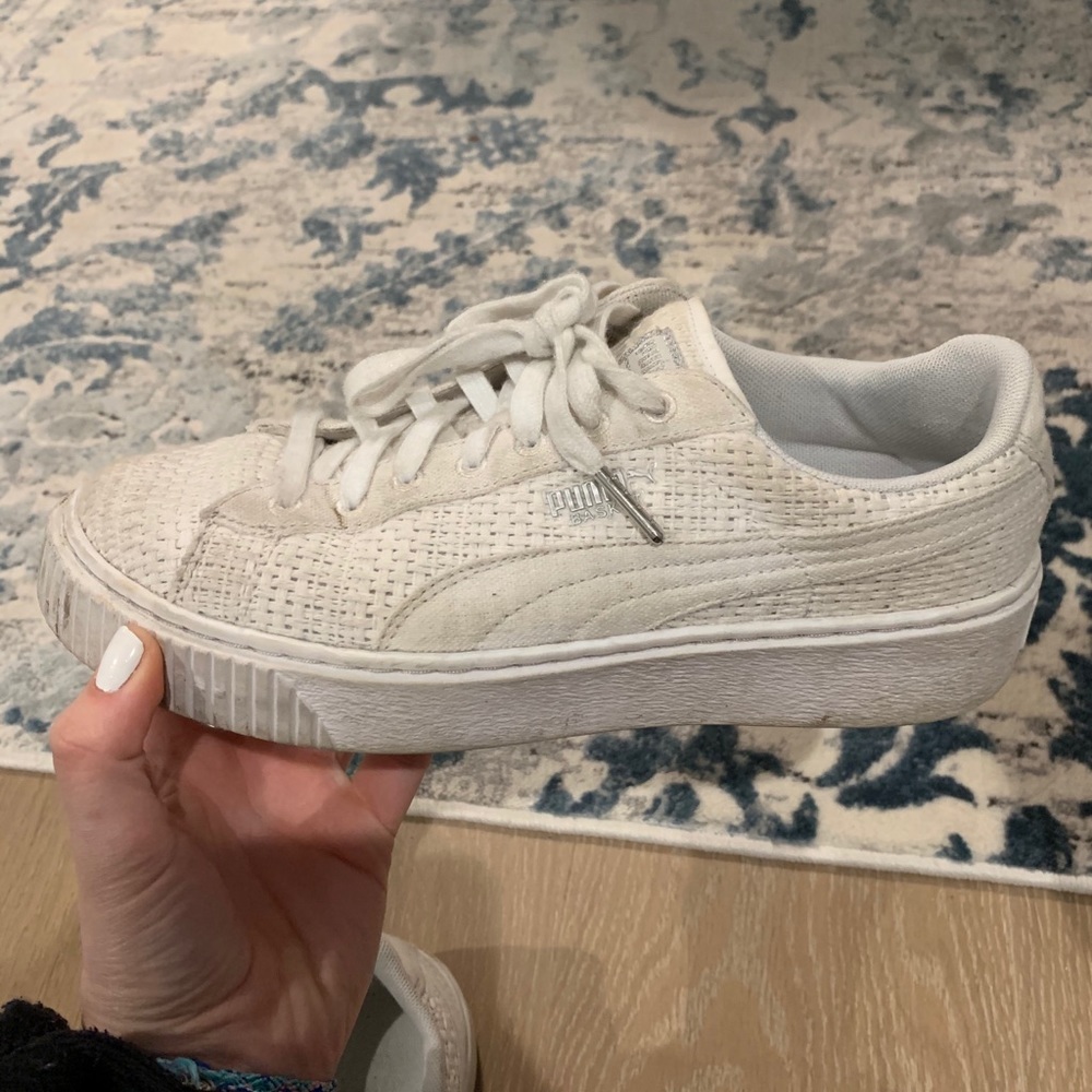 White Platform Puma